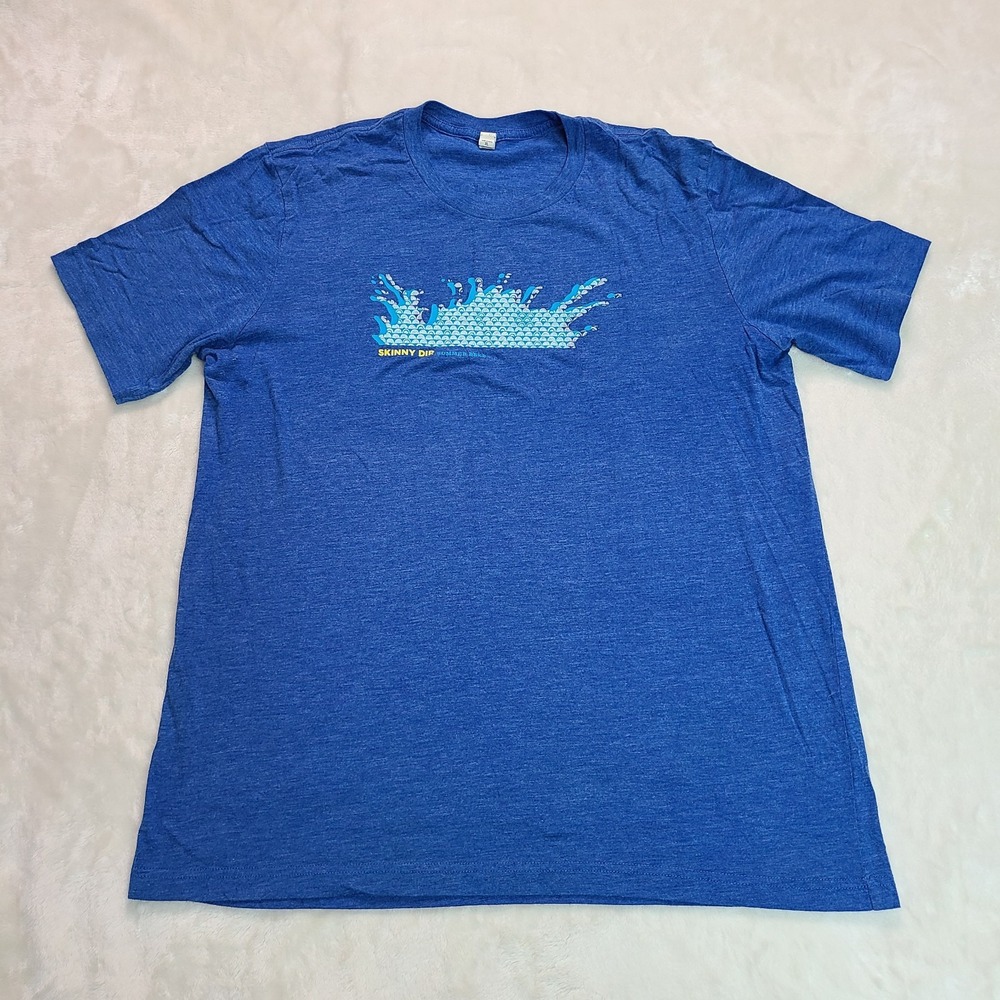 New Belgium Fat Tire Skinny Dip Shirt Blue Summer Beer T-shirt Micro Brew XL